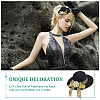 8Pcs 2 Colors EVA Cloth Round Fascinator Hat Base for Millinery AJEW-NB0005-59-5
