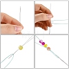 Iron Collapsible Big Eye Beading Needles ES001Y-S-75mm-01-3