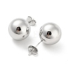 Brass Stud Earrings X-EJEW-I300-04A-P-2