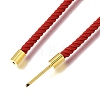 3MM Round Nylon Milan Cord Necklaces Making NJEW-H091-01G-22-3