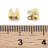 Rack Plating Brass Bead Tips KK-P274-02B-G-3
