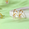 Butterfly Alloy Acrylic Pendant Necklace & Stud Dangle Earring & Cuff Bangles Sets for Women FS-WG2F59A-01-3