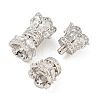 925 Sterling Silver Micro Pave Clear Cubic Zirconia Screw Clasps STER-U001-02P-2