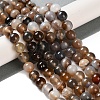 Natural Striped Agate/Banded Agate Beads Strands G-Z060-A01-B14-2