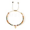 Birthday Brass Cross Charm Bracelets KZ7256-1-4