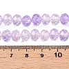 Transparent Glass Beads Strands GLAA-T023-8mm-A04-4