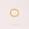 Adjustable Natural Rutilated Quartz Bead Finger Rings FS-WGFFDB9-15-1