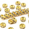 Brass Rhinestone Spacer Beads RB-A014-Z8mm-01G-1