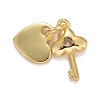 Cubic Zirconia Pendants KK-E275-15G-2