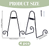 4Pcs Iron Wall-Mounted Display Easel OFST-GO0001-08-2