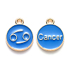 Alloy Enamel Pendants ENAM-S124-01B-02D-1
