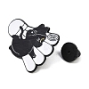 Cat with Badminton Sport Enamel Pins LS-JEWB-I052-05EB-02-3