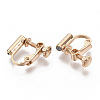 Brass Screw Clip-on Earring Converters Findings KK-N229-01B-5