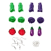 Vegetables Pendant Dangle Earrings DIY Making Kit DIY-YW0004-49-1