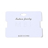 Rectangle Paper Hair Tie Display Cards AJEW-A052-05-2