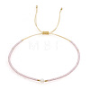 Adjustable Glass Seed Bead Braided Bead Bracelets for Women VT9382-35-1