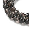 Natural Ice Obsidian Beads Strands G-P590-A03-8mm-02-4