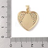 Brass Cubic Zirconia Pendants KK-Z050-10G-02-3