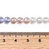 Electroplate Glass Beads Strands EGLA-D300-06-6mm-01-4