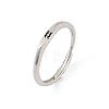 Rhodium Plated 925 Sterling Silver Adjustable Rings RJEW-S397-01P-10-4