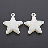 Electroplated ABS Plastic Imitation Pearl Pendants X-KY-T023-003-2