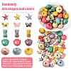 150Pcs 5 Styles Acrylic Beads SACR-YW0002-08-3