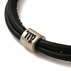 PU Leather Round Cord Multi-strand Bracelets SJEW-K002-07I-2