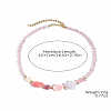 Ocean Porcelain & Plastic Pearl & Glass Shell Shape Fish Starfish Beaded Necklaces FS-WG8B806-07-1