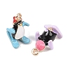 Alloy Enamel Pendants ENAM-A012-11G-3