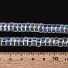 AB Color Plated Transparent Glass Beads Strands GLAA-T026-4x8mm-T06-4