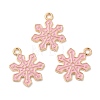 Christmas Light Gold Tone Alloy Enamel Pendants X-FIND-C031-01KCG-02-3