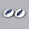 Handmade Porcelain Beads X-PORC-T134-03-2