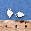 925 Sterling Silver Love Heart Charms STER-D302-10S-3