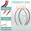 6Pcs 3 Colors 3MM Round Nylon Twisted Cord Necklace Making AJEW-TA00059-4