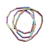 Electroplate Glass Beads Strands EGLA-Q128-12A-FP01-2