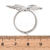 304 Stainless Steel Cuff Open Rings for Women RJEW-C162-01A-P-5