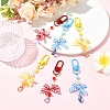 2Pcs Bowknot Plastic Pendant Decorations HJEW-YW00272-01-4
