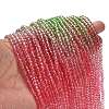 Transparent Painted Glass Beads Strands X1-DGLA-A034-T4mm-A18-2