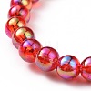 AB Color Transparent Acrylic Beaded Stretch Bracelet Sets BJEW-JB09047-5