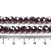 Electroplate Transparent Glass Beads Strands EGLA-A035-T6mm-A13-4