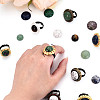 Adjustable Alloy & Iron Bezel Cup Ring Base with Rotatable Tray MAK-T012-14AB-6
