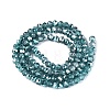 Transparent Electroplate Glass Beads Strands LS-EGLA-Q131-01A-03-2