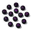 Opaque Black Acrylic Beads MACR-Q242-009E-2