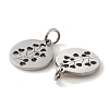 304 Stainless Steel Charms STAS-D050-07P-03-3