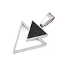 304 Stainless Steel Enamel Pendants STAS-B137-03P-2