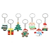 Christmas PVC Plastic Keychain KEYC-YW00088-01-2