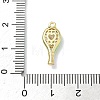 Brass Micro Pave Cubic Zirconia Pendants KK-I476-27G-02-3