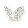 Brass Micro Pave Cubic Zirconia Beads KK-A253-10S-1