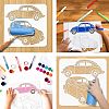 2Pcs 2 Styles PET Hollow Out Drawing Painting Stencils DIY-WH0416-0010-4