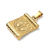 Religion Theme 304 Stainless Steel Pendants STAS-F336-06F-G-2